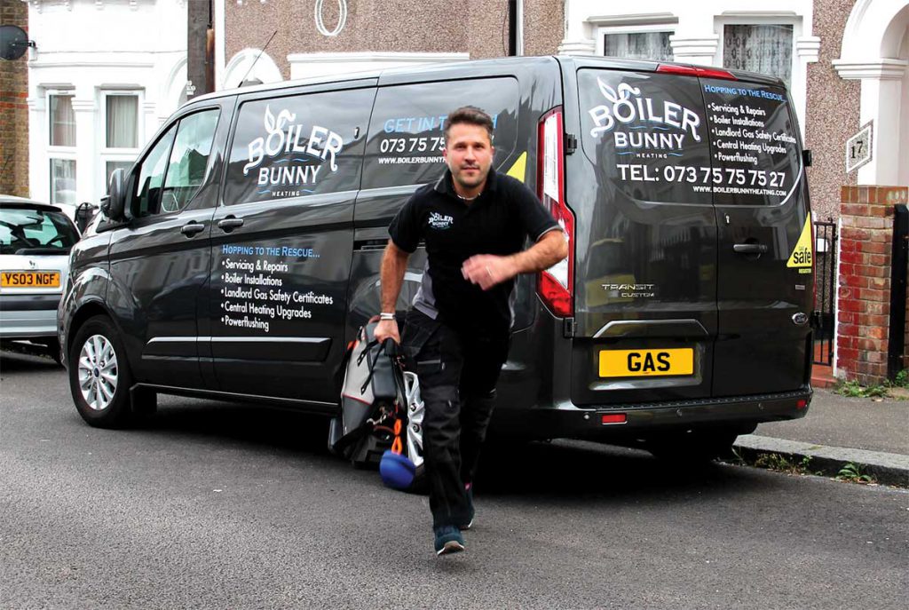 A local heating contractor, from Boiler Bunny Heating, rushing to an emergency Vaillant boiler repair in South London, Forest Hill - SE23.