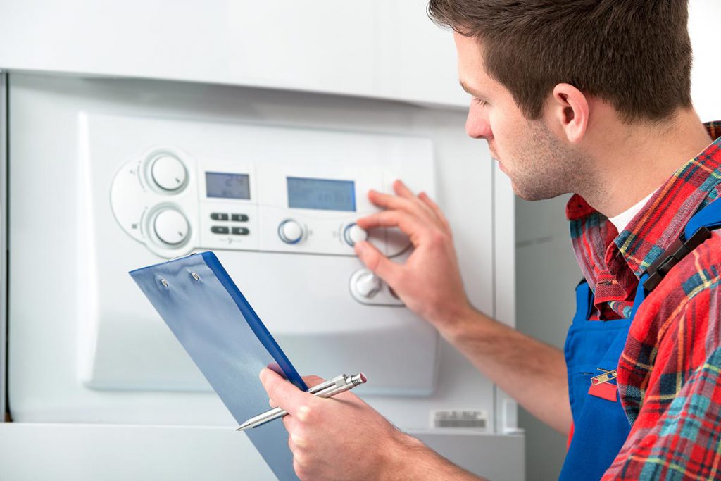 Experienced Gas Safe registered engineer servicing a Vaillant Boiler in Catford - SE6, Lewisham South East London. 
