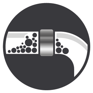 An electronic limescale reducer removing limescale from a boiler, heating system pipe.